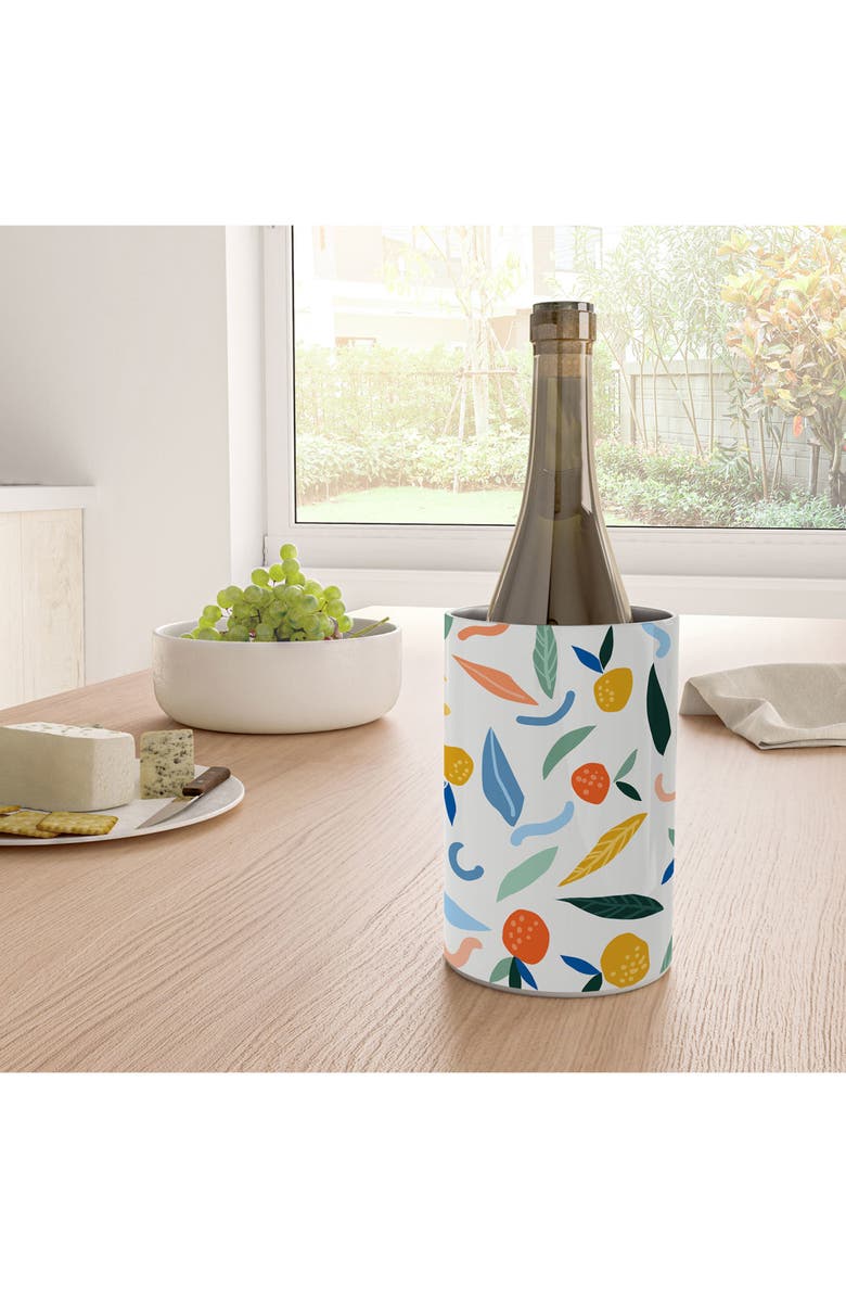 Deny Designs 83 Oranges Wine Chiller, Alternate, color, Multi