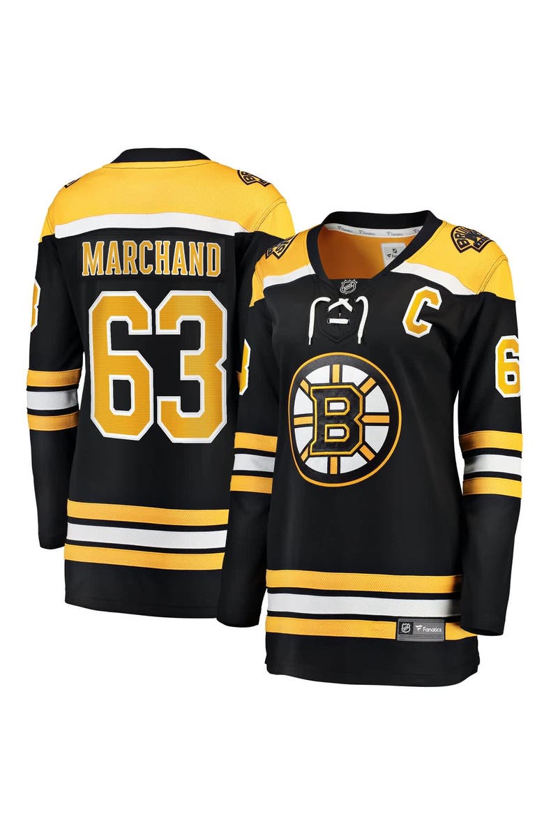 FANATICS Women's Fanatics Brad Marchand Black Boston Bruins Home Breakaway Jersey, Main, color, 