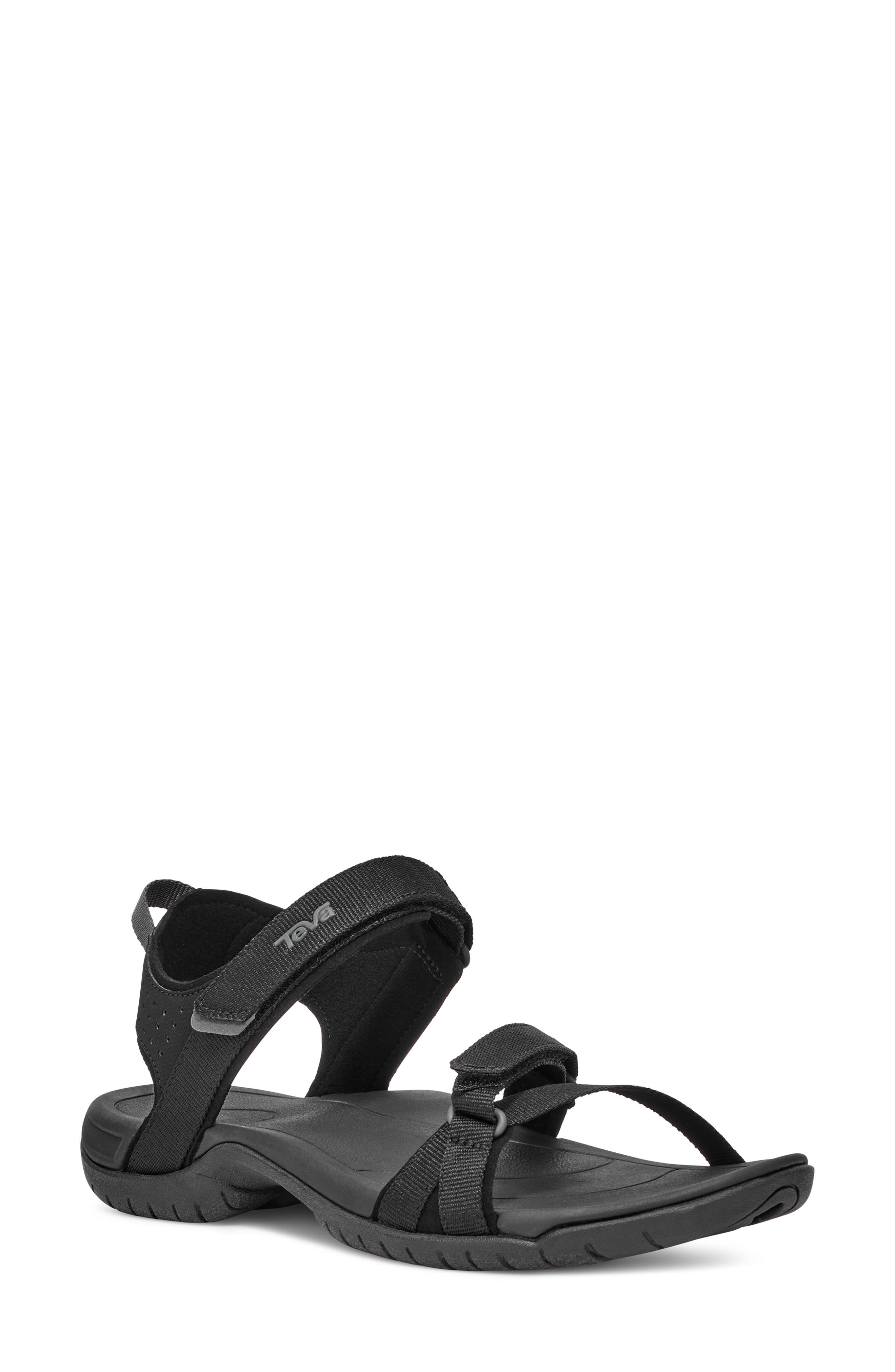 Teva Verra Sandal, Main, color, Black/ Black