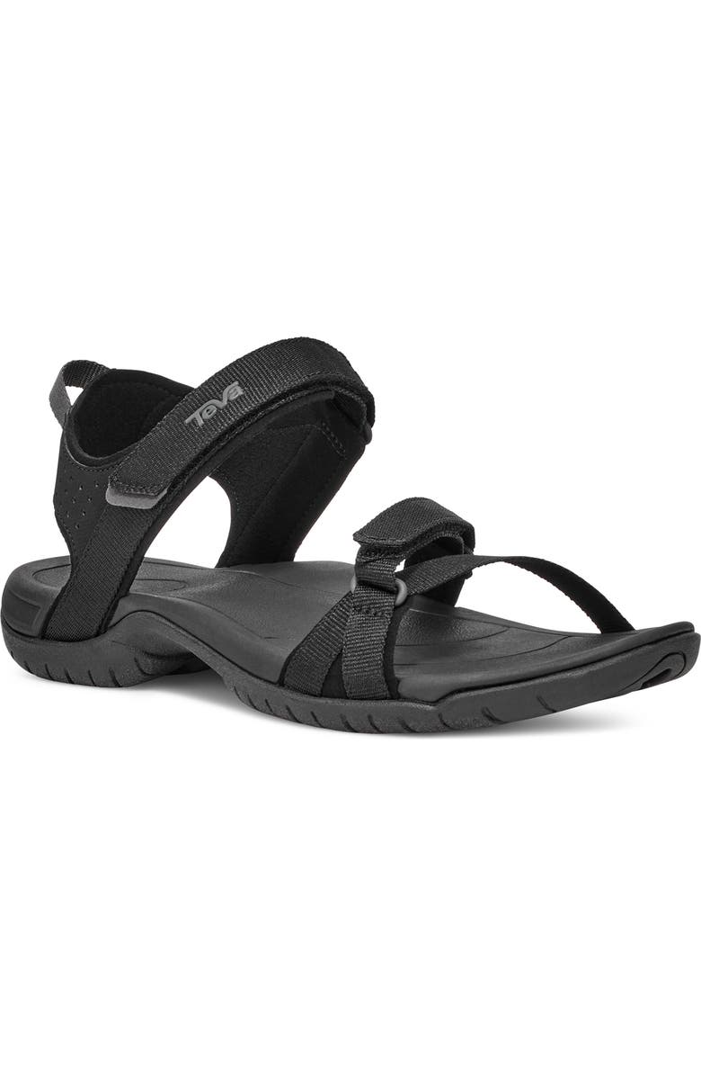 Teva Verra Sandal, Main, color, Black/ Black
