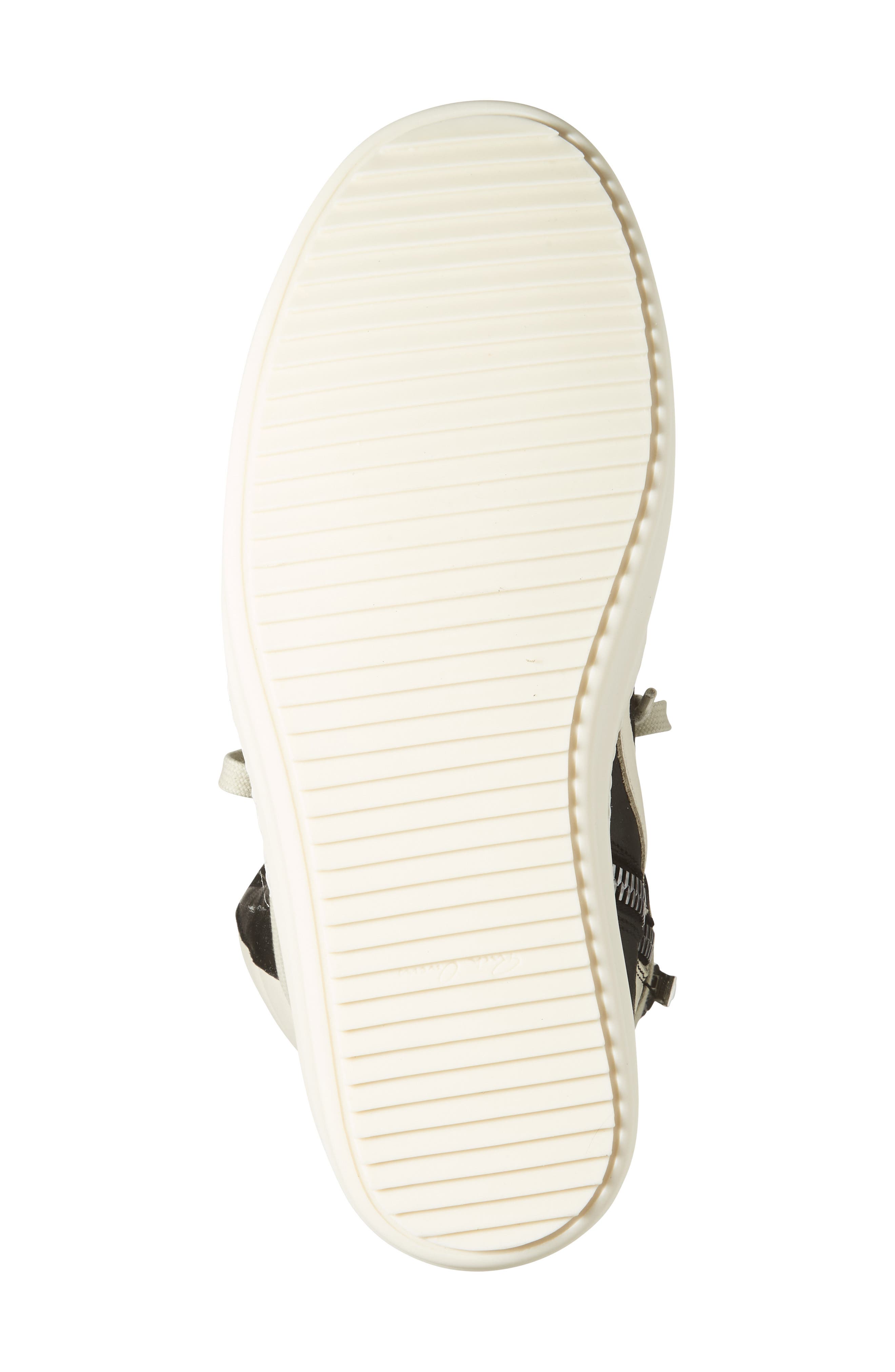 Rick Owens Geobasket High Top Sneaker, Alternate, color, Black/ Milk/ Milk