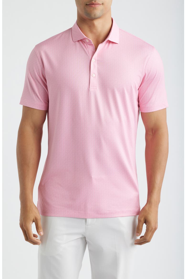 Shell Performance Jersey Polo, Main, color, PINK LEMONADE