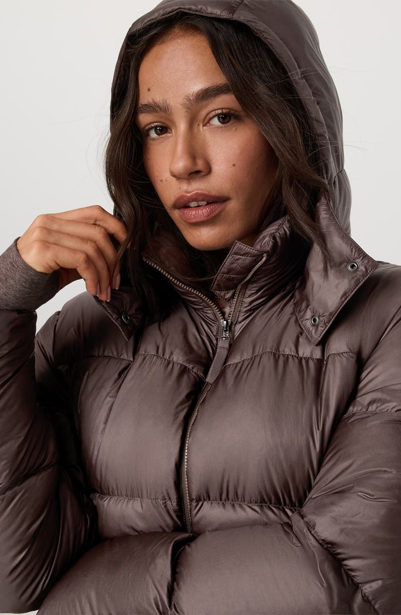 Vuori Water Resitant Long Down Jacket, Alternate, color, Huckleberry