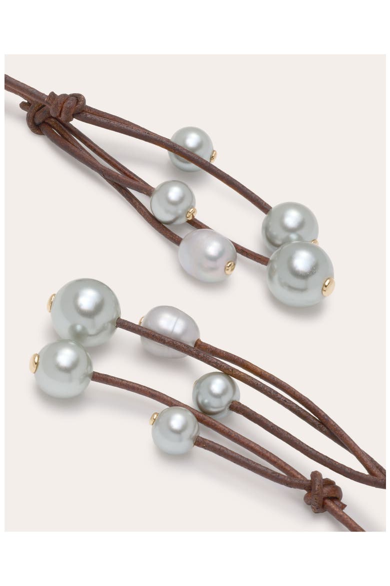 Riya Drop Earrings, Alternate, color, PEARL