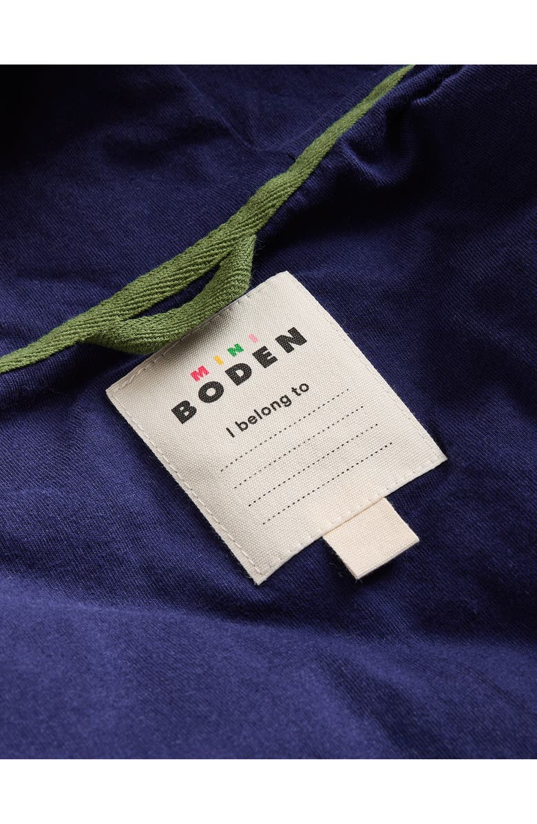 Mini Boden Kids' Mixed Media Hooded Jacket, Alternate, color, 