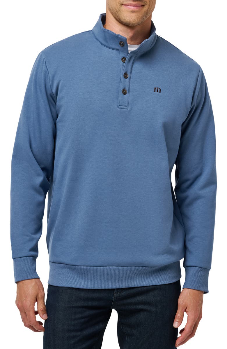 TravisMathew All Day Cruise Pullover, Main, color, Bering Sea