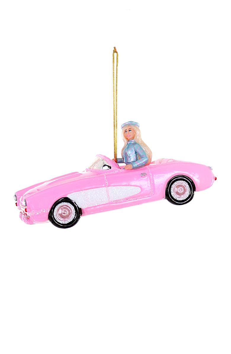 Cody Foster & Co. Pink Corvette Glass Ornament, Main, color, Multi
