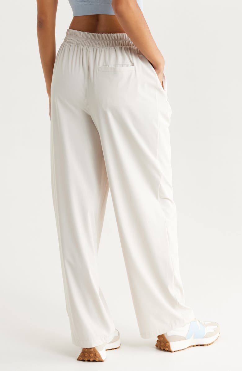 Zella Atlas High Waist Straight Leg Pants, Alternate, color, Grey Moonbeam