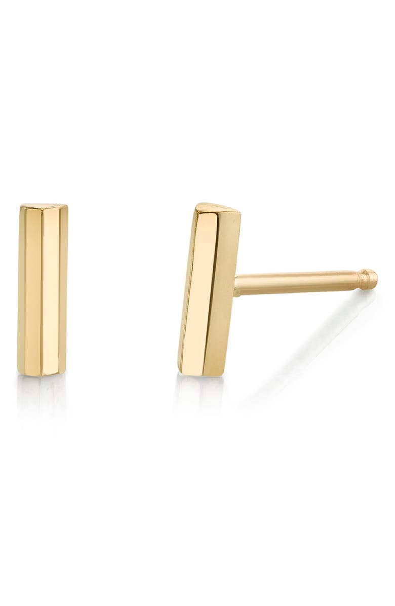 Lizzie Mandler Fine Jewelry Single Knife Stud Earring, Main, color,