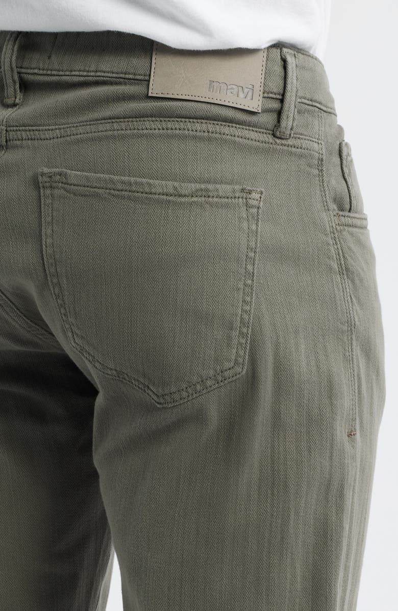 Mavi Jeans Marcus Slim Straight Leg Pants, Alternate, color, Sage Herringbone