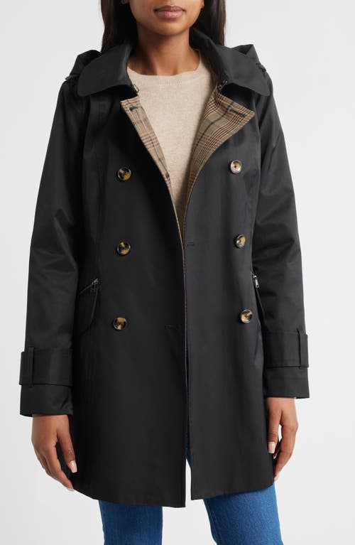 London Fog Double Breasted Trench Raincoat