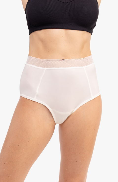 High Waisted Soft Silk Briefs