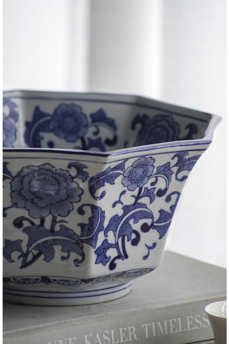 Decorative Porcelain Bowl, Alternate, color, BLUE