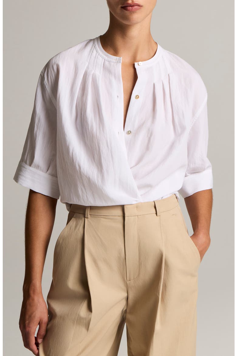 Pleated Top, Alternate, color, OPTIC WHITE