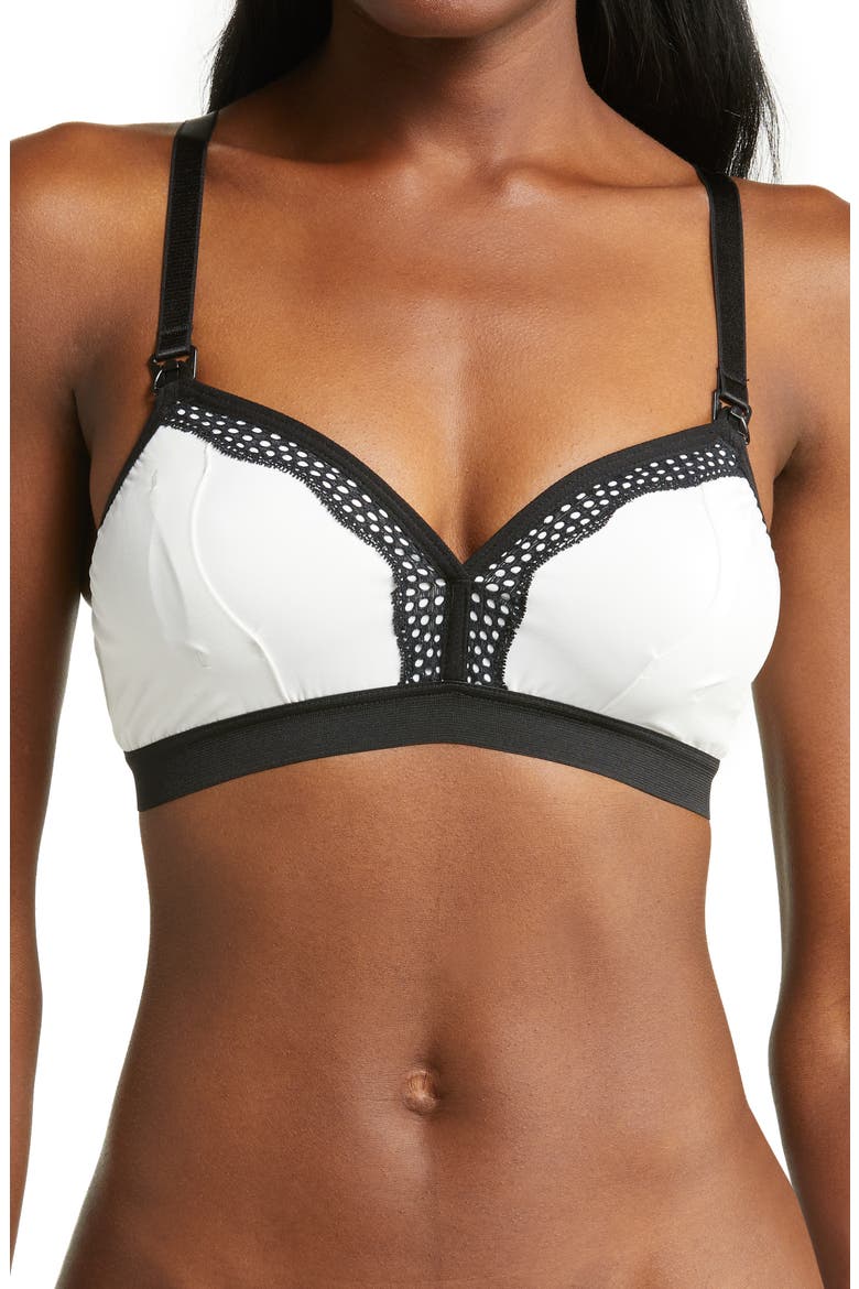 Rose 2.0 Wireless Nursing & Hands-Free Pumping Bra, Main, color, WHITE