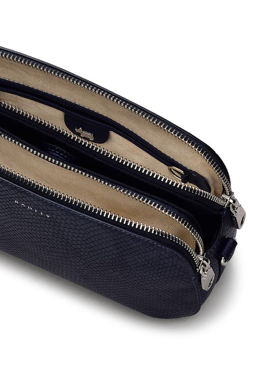 Radley Duke's Place Snakeskin Embossed Crossbody Bag In Purple