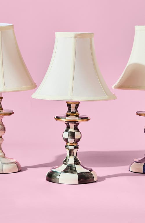 Mackenzie-childs Mackenzie Childs Courtly Check Candlestick Lamp In Multi