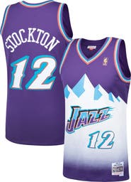 Mitchell & Ness Men's Mitchell & Ness John Stockton Purple Utah Jazz Hardwood Classics Swingman Jersey