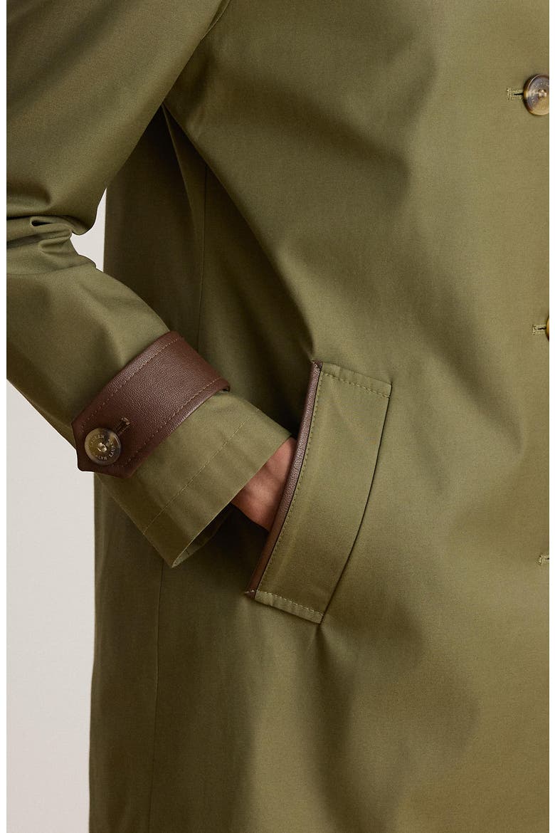Hooded Cotton Blend Coat, Alternate, color, LIGHT AGAVE