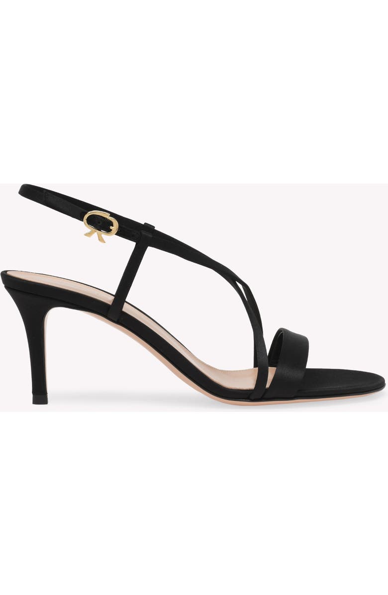 Gianvito Rossi Larisse 70 Sandals, Main, color, Black