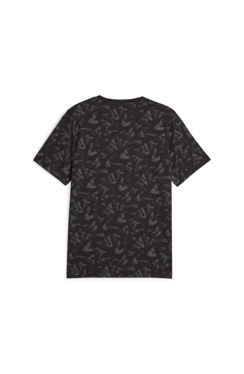 PUMA Men's Puma  Black Borussia Dortmund FtblCore Allover Print T-Shirt, Alternate, color, 