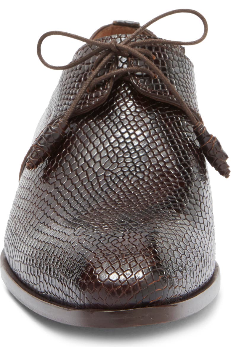 Mezlan Snake Embossed Derby, Alternate, color,