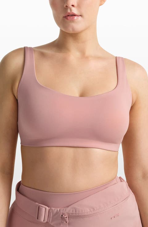 Matte Scoop Neck Bra