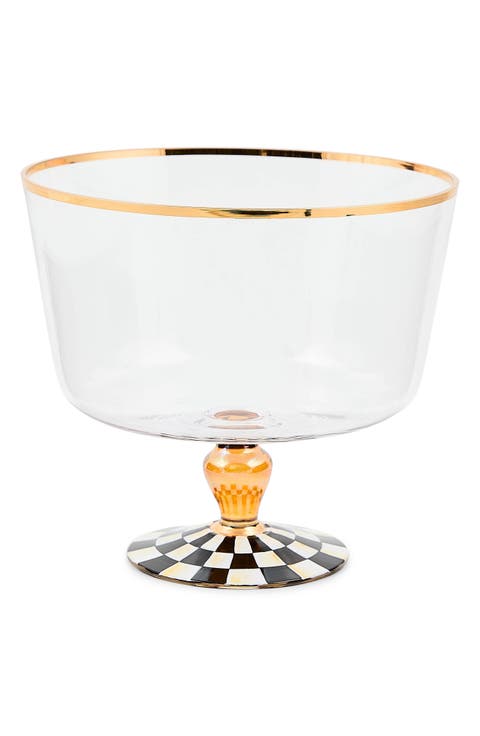 Courtly Check Glass Trifle Dish