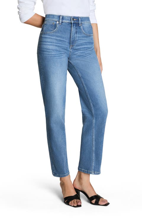 SPANXshape™ Authentic 360 High Waist '90s Straight Leg Jeans (Elysian) (Plus)