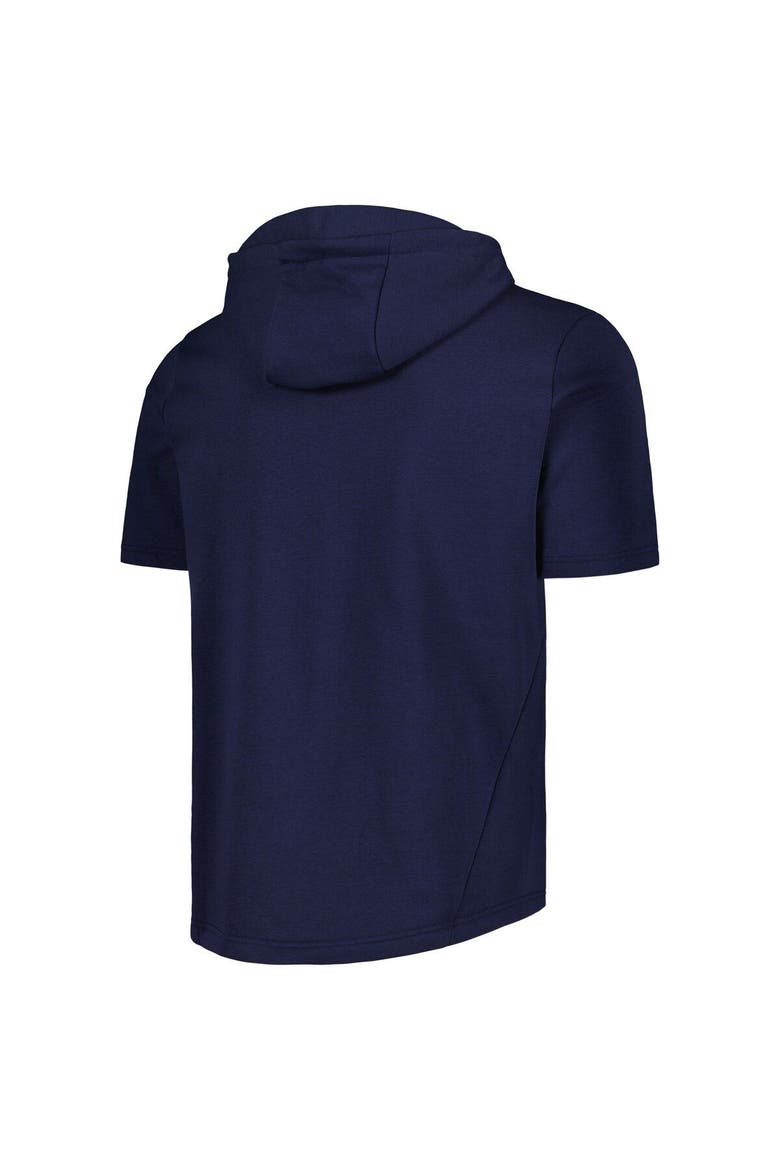Men's Levelwear Navy Boston Red Sox Recruit Full-Zip Short Sleeve Hoodie, Alternate, color, Navy