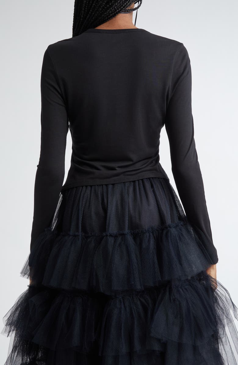 Simone Rocha Easy Bow Tails Long Sleeve T-Shirt, Alternate, color, 