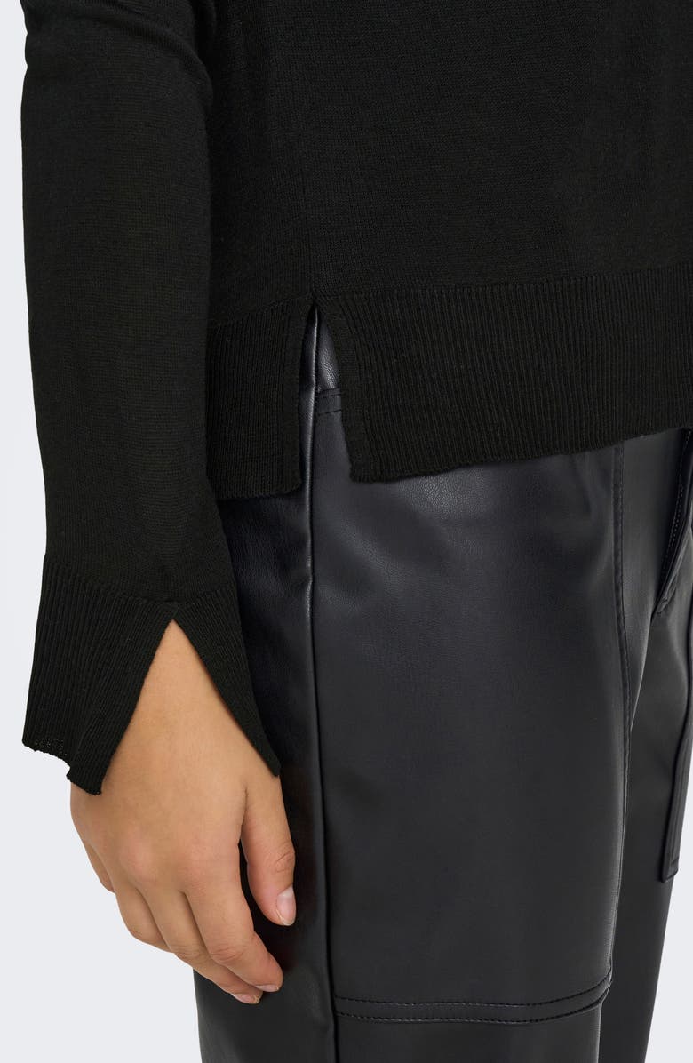 Only Vienna Long Sleeve Knit T-Shirt, Alternate, color, Black