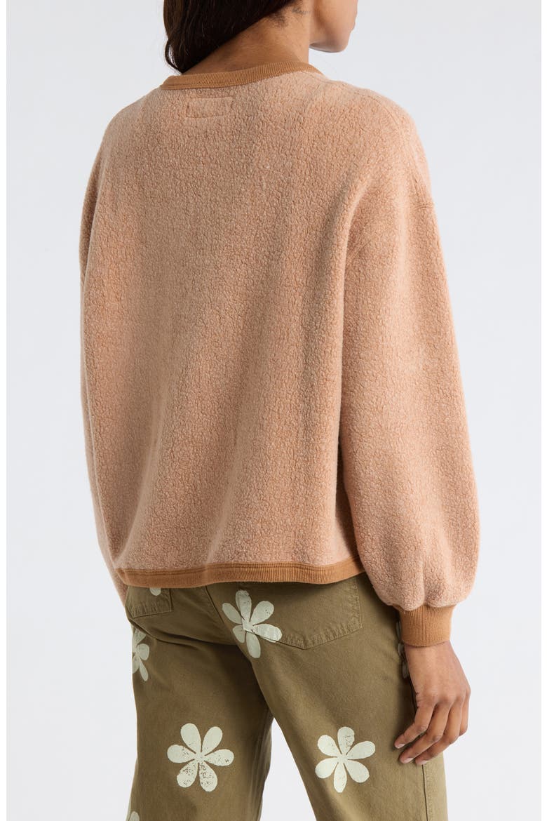 The Fleece Henley Sweatshirt, Alternate, color, FAWN