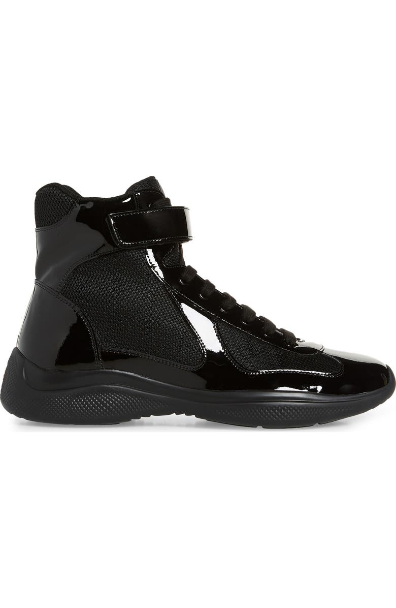 Prada America's Cup Bike High Top Sneaker, Alternate, color,
