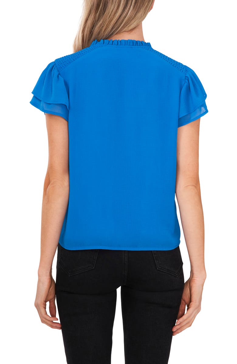 CeCe Smocked Shoulder Blouse, Alternate, color, 