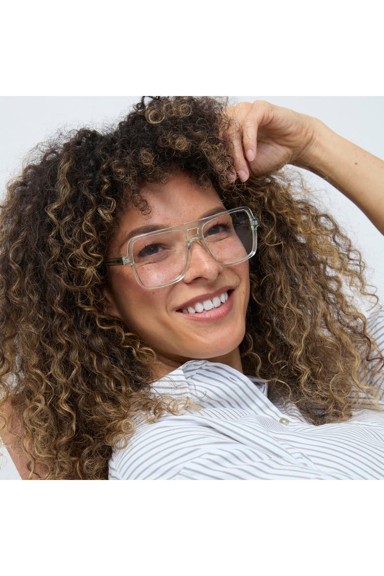Dallas Blue Light Glasses, Alternate, color, Clear / Green