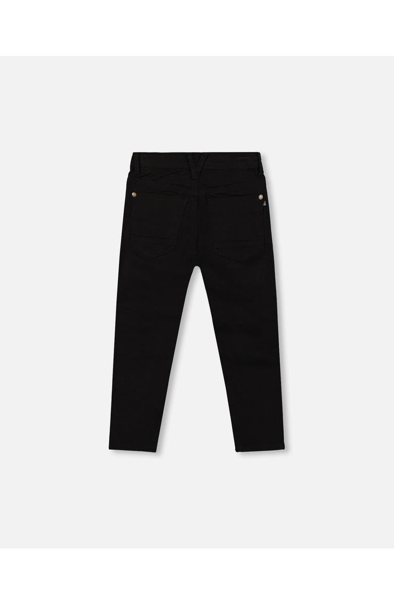 Deux par Deux Stretch Twill Pants, Alternate, color, Black