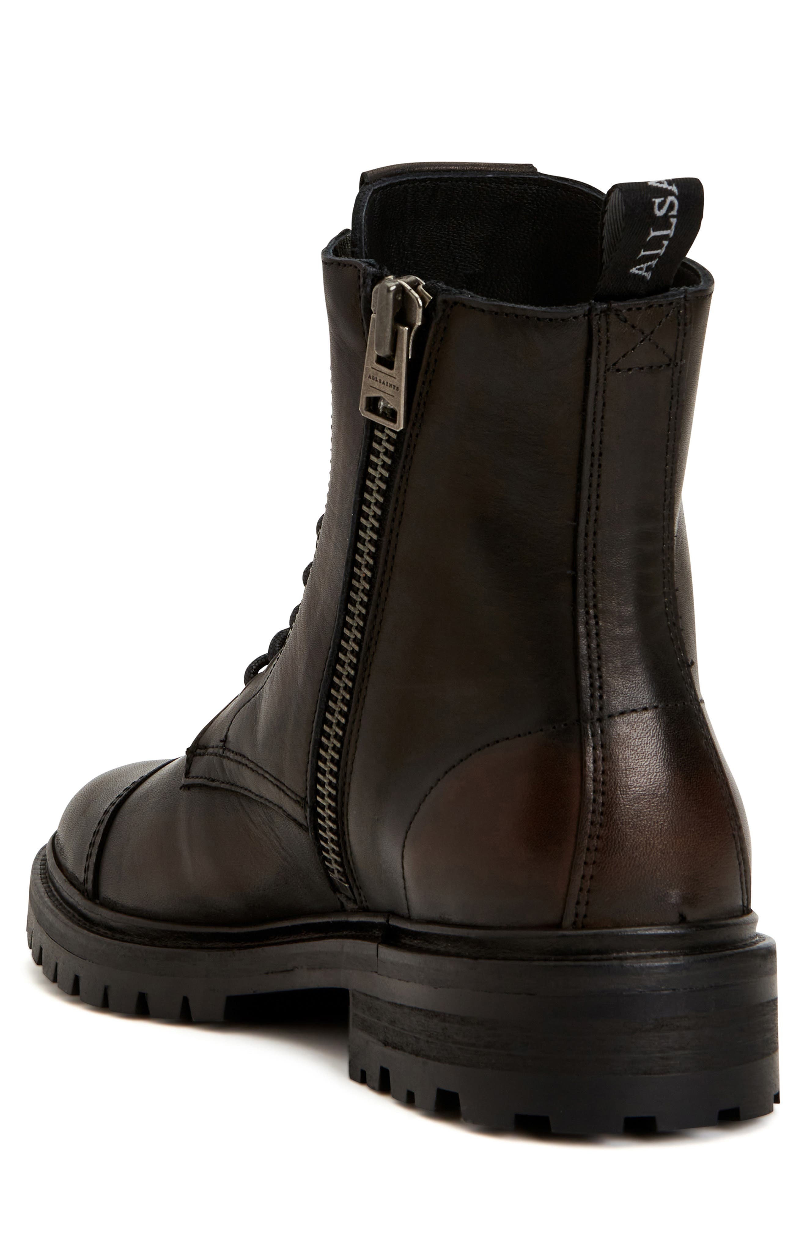 AllSaints Piero Cap Toe Boot, Alternate, color, 