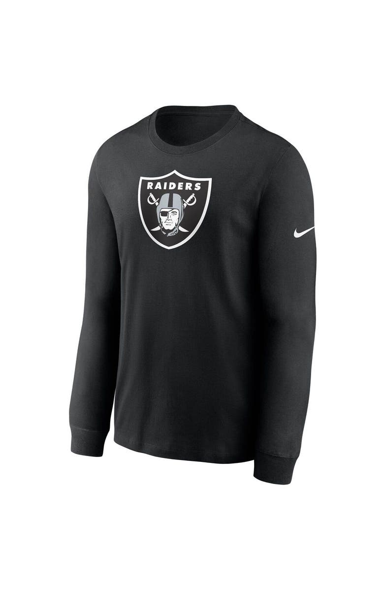 Nike Men's Nike Black Las Vegas Raiders Primary Logo Long Sleeve T-Shirt, Alternate, color,