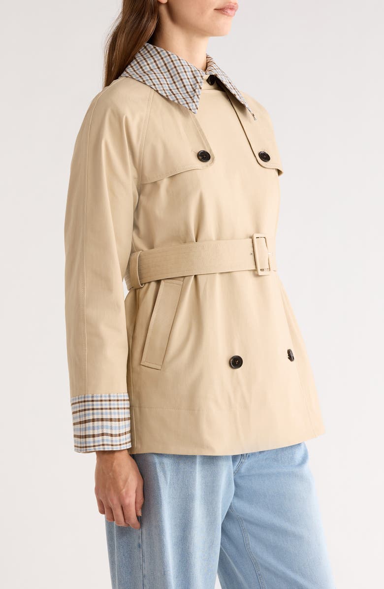 Rails Lucien Belted Crop Trench Coat, Alternate, color, Sand