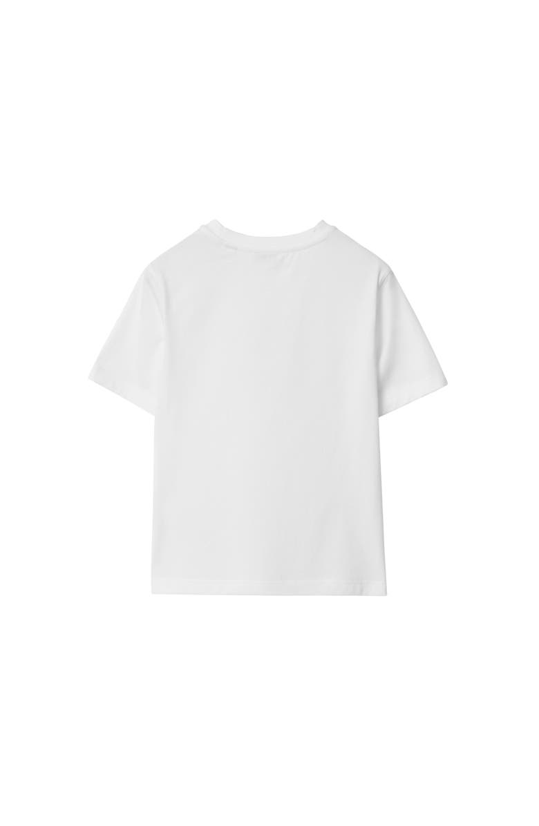 Burberry Knight Cotton T-shirt, Alternate, color, White