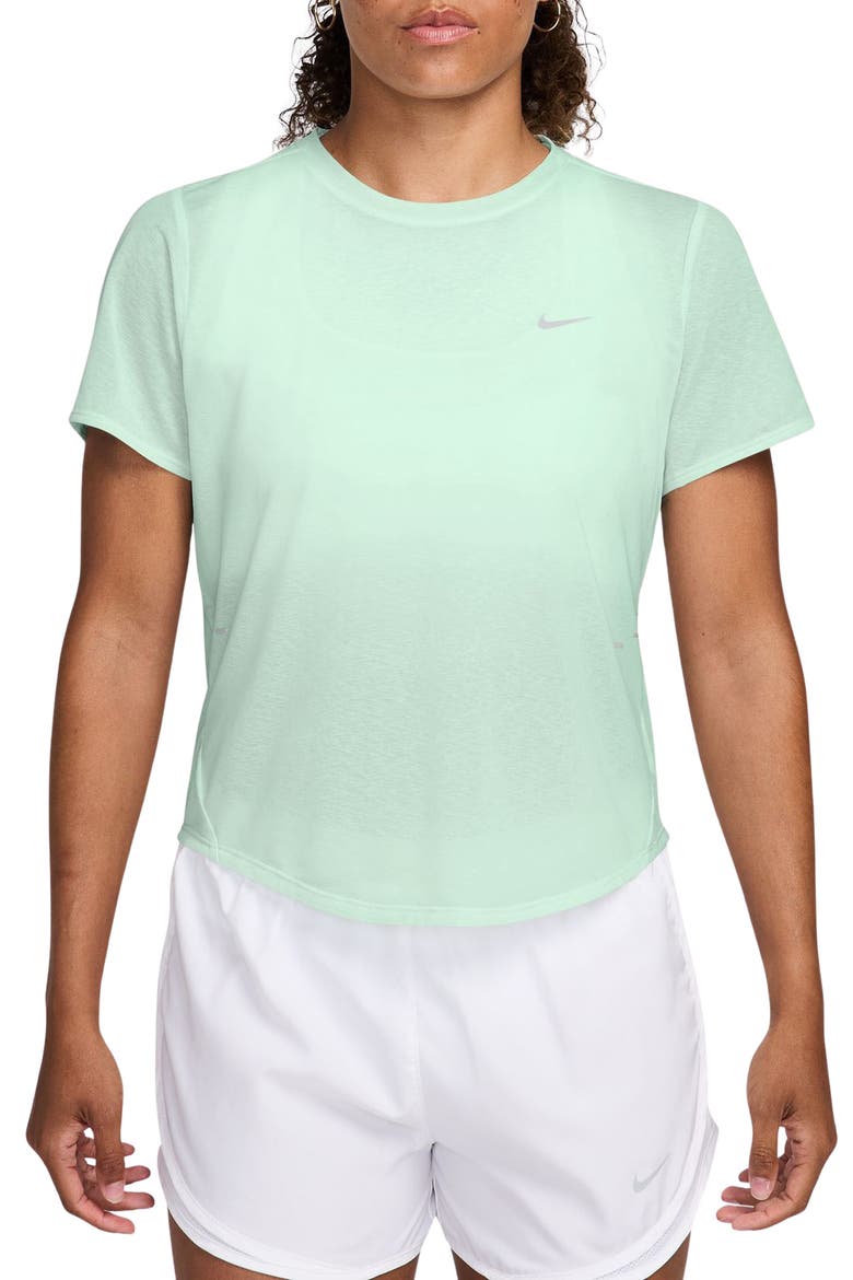 Swift Breathe Dri-FIT Running Top, Main, color, BARELY GREEN/ PHOTON DUST
