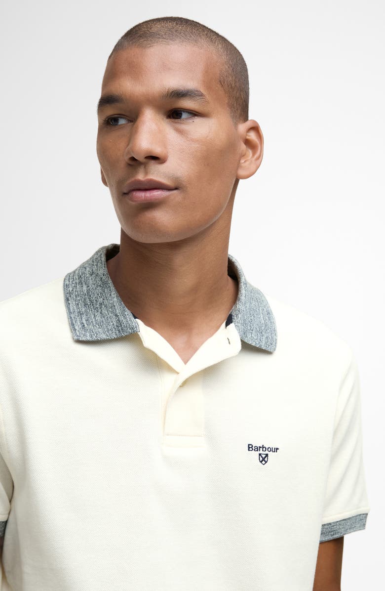Barbour Marlton Tailored Fit Polo, Alternate, color, Whisper White