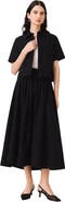 maje Long beaded and rhinestone skirt