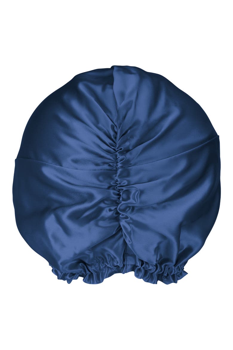 Mulberry Silk Hair Bonnet, Alternate, color, NAVY
