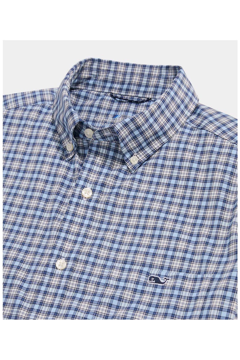 Classic Fit On-the-Go Performance Plaid Button-Down Shirt, Alternate, color, JAKE BLUE PLD