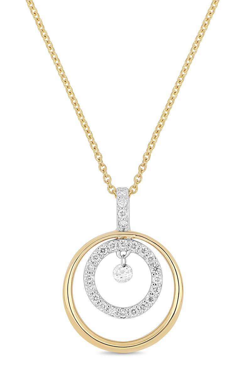 Liora 18k Gold Diamond Pendant Necklace, Main, color, 18KWY