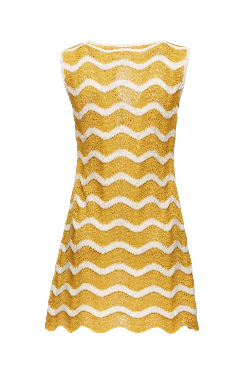 La DoubleJ Wavy Mini Dress Avorio / Giallo, Alternate, color, Avorio / Giallo