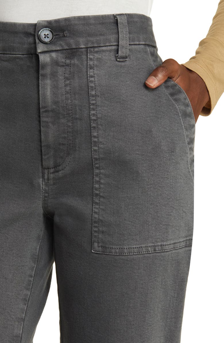 Treasure & Bond Frayed Ankle Straight Leg Utility Pants, Alternate, color, 