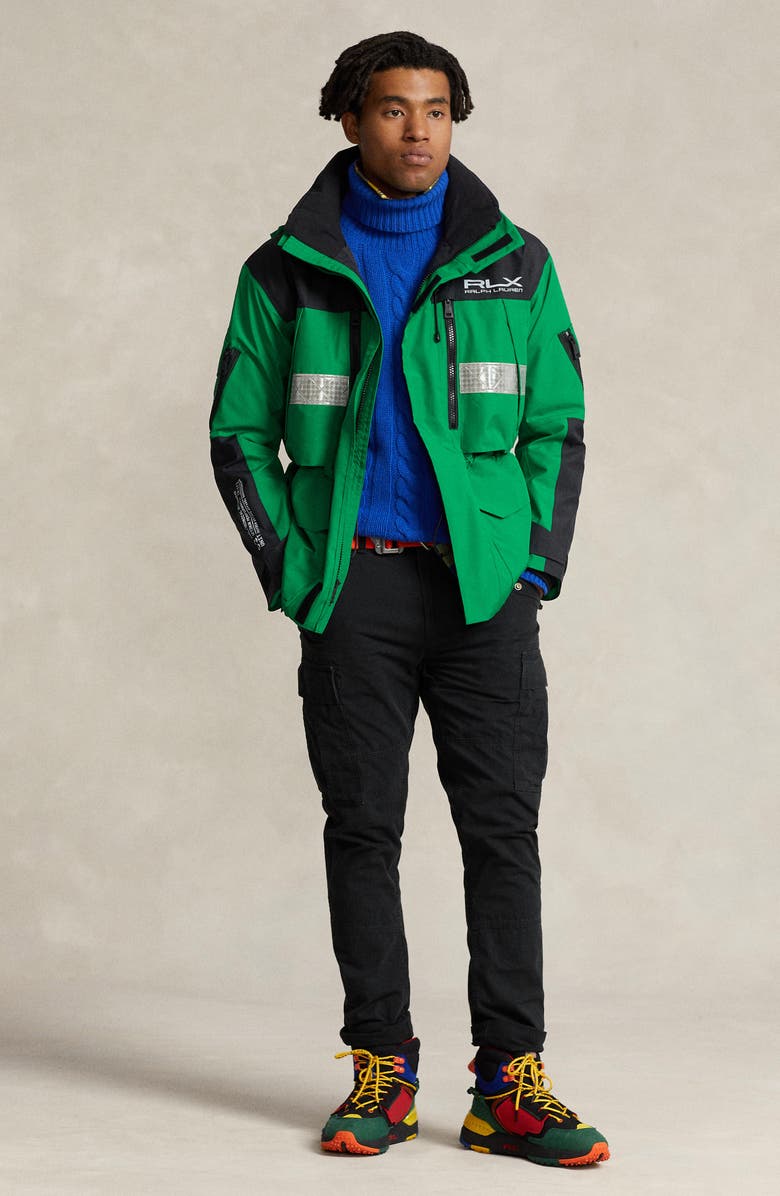 Polo Ralph Lauren Polotech Hooded Cargo Jacket, Alternate, color, Cruise Green